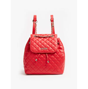 Guess dámský červený batoh - T/U (RED)